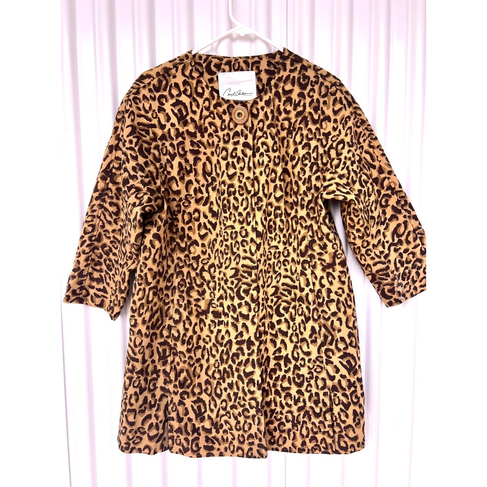 Carol Anderson by Invitation Leopard Print Lightweight Jacket Women's Size M